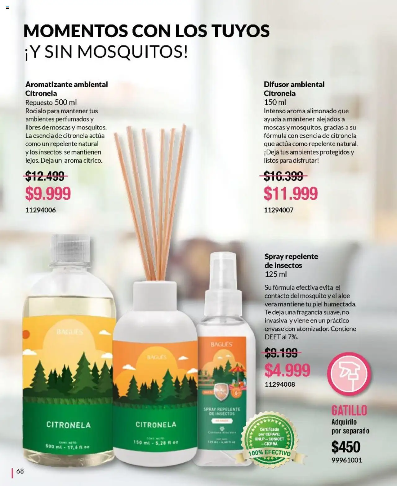Bagués catálogo │ válido desde el 01.06.2025 | Página: 68 | Productos: Repelente, Fragancia, Citronela, Té