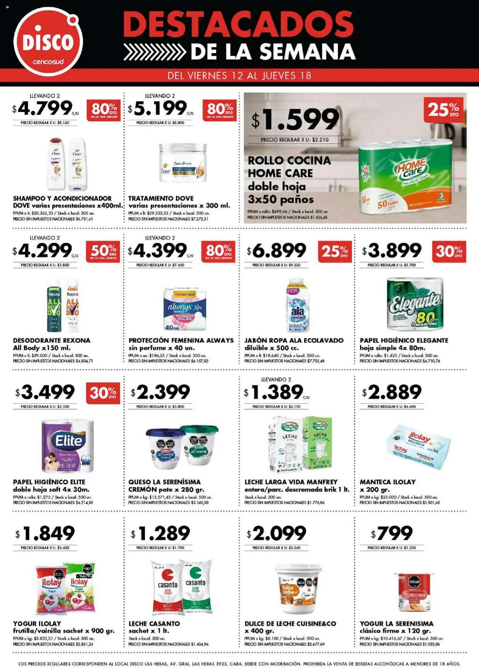 Disco - Ofertas | Córdoba │ válido desde el 12.12.2025 | Página: 9 | Productos: Body, Cocina, Shampoo, Dulce de leche