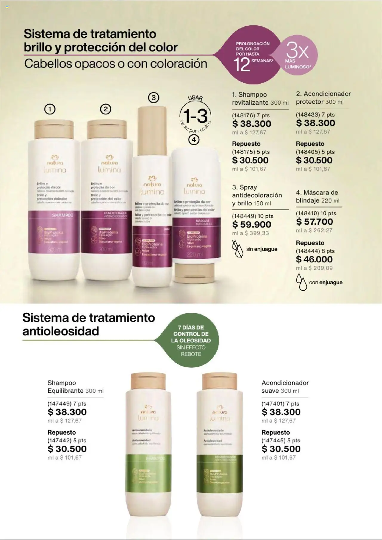 Natura revista - valida desde el 03.09.2025 | Página: 133 | Productos: Brillo, Mascarilla, Máscara, Acondicionador