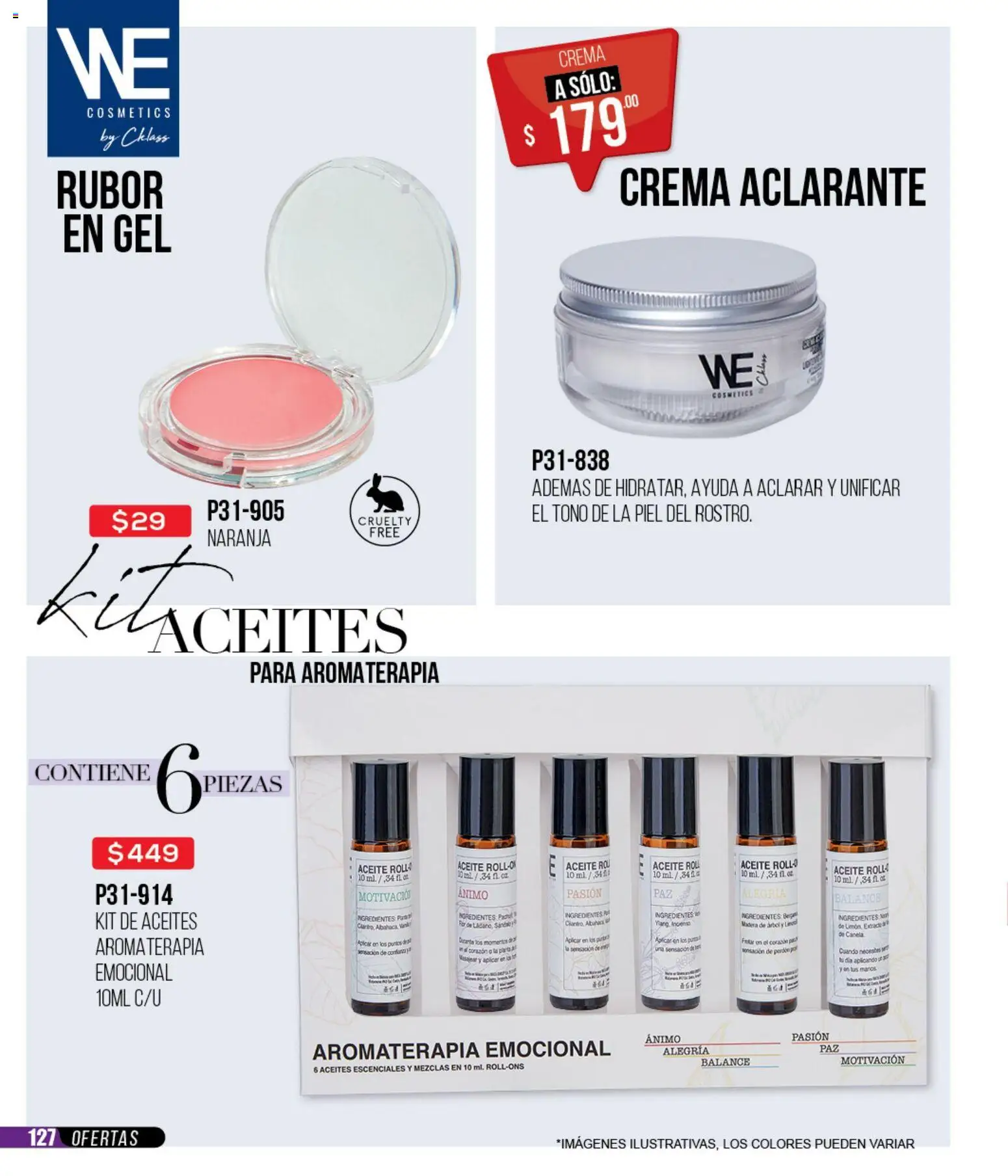 Nuevas ofertas de Cklass válidas en toda la República Mexicana desde el 12.01.2026. ¡Encuentra las mejores ofertas en Cklass catálogo Mega Ofertas Ropa! | Página: 128 | Productos: Crema, Aceite, Rubor, Aclarante