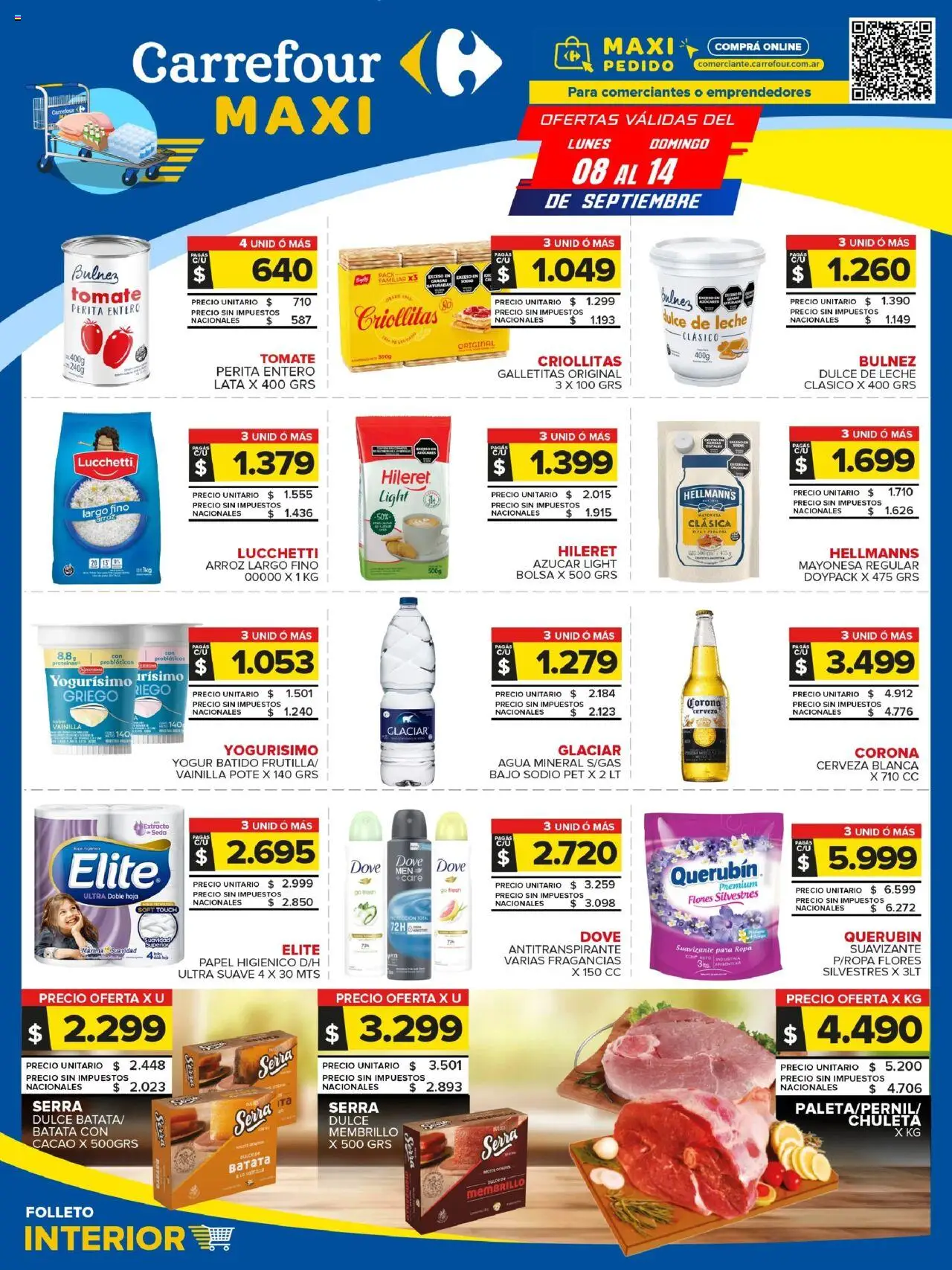 Carrefour Maxi catálogo - Jujuy │ válido desde el 08.09.2025 | Página: 1 | Productos: Galletitas, Batata, Azucar, Arroz