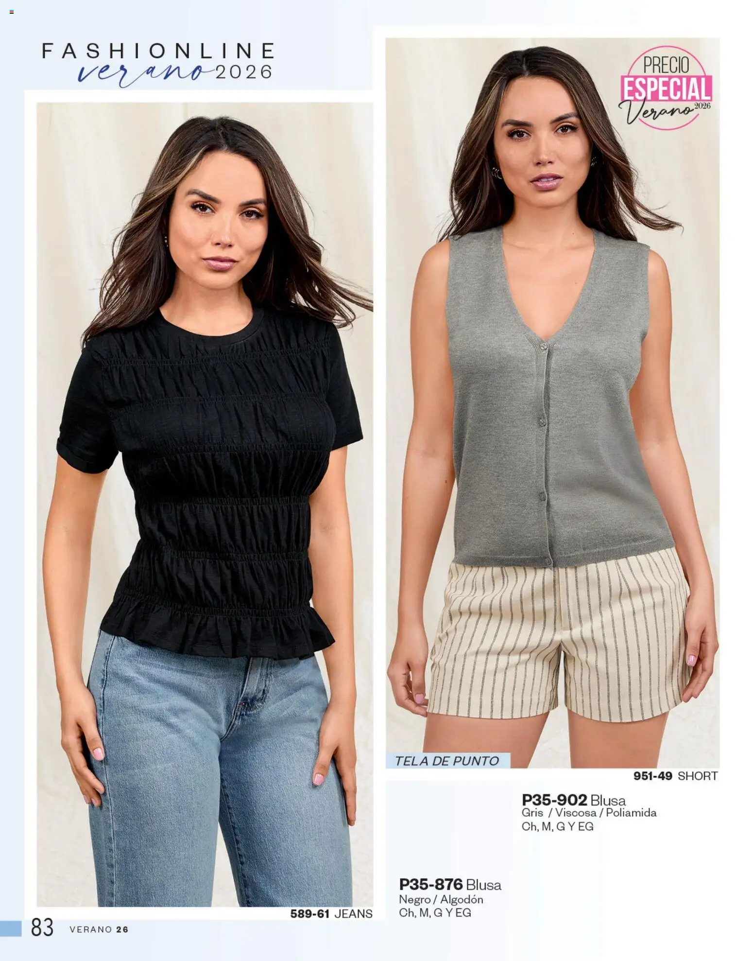 Nuevas ofertas de Cklass válidas en toda la República Mexicana desde el 05.03.2026. ¡Encuentra las mejores ofertas en Cklass catálogo Complemento Verano Ropa! | Página: 84 | Productos: Blusa, Algodón, Short