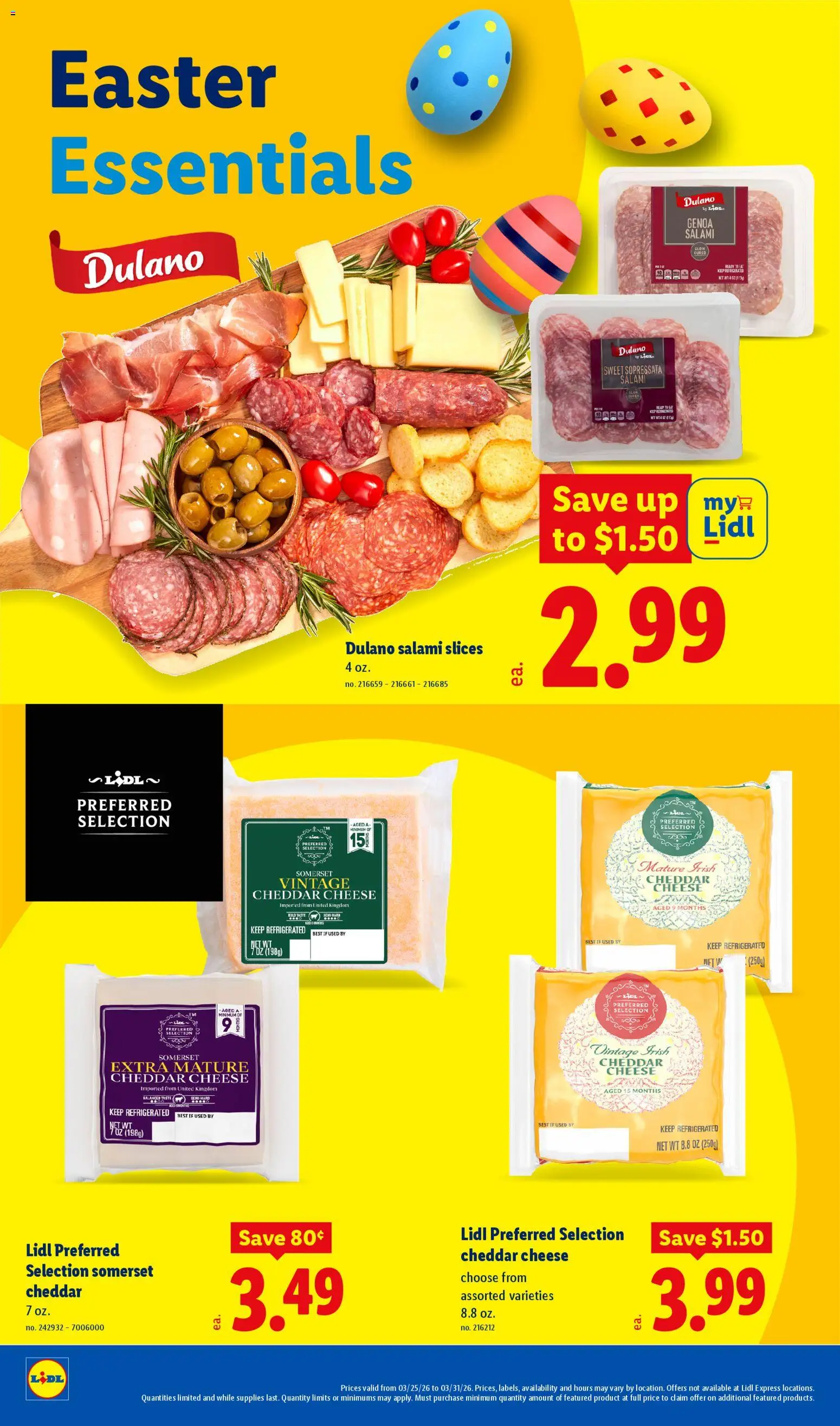 Lidl Weekly Ad - valid from 25.03.2026 | Page: 22 | Products: Cheese, Salami
