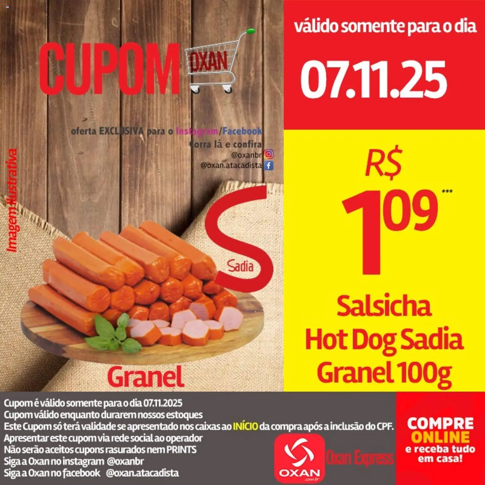 Oxan Atacadista Folheto - válido de 07.11.2025 | Página: 14 | Produtos: Salsicha