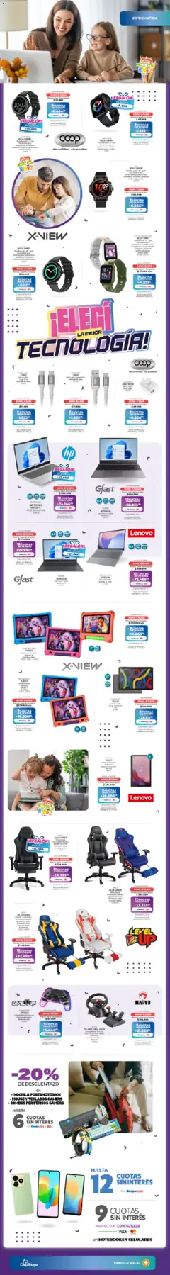 Cooperativa Obrera catálogo tecno │ válido desde el 28.07.2025 | Página: 2 | Productos: Reloj, Notebook, Mouse, Mochila