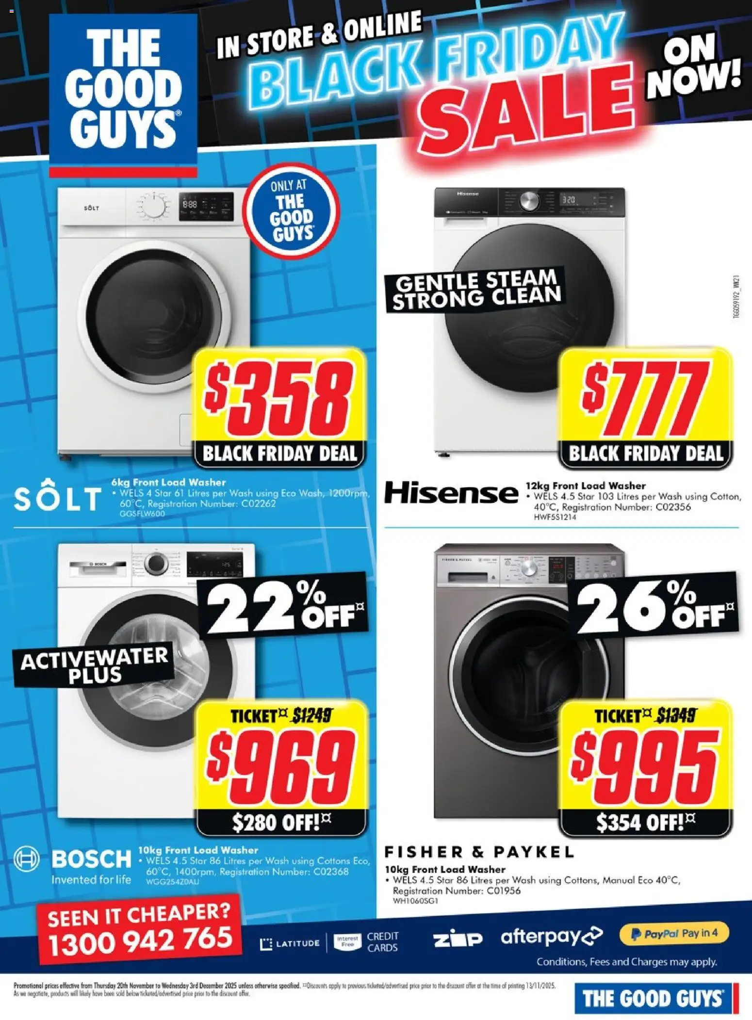 The Good Guys catalogue - valid from 19.11.2025 | Page: 8 | Products: Washer