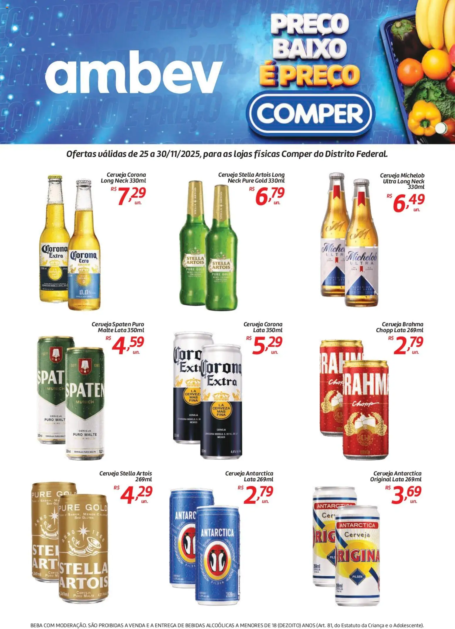 Comper Folheto - válido de 25.11.2025 | Página: 1 | Produtos: Cerveja, Baixo