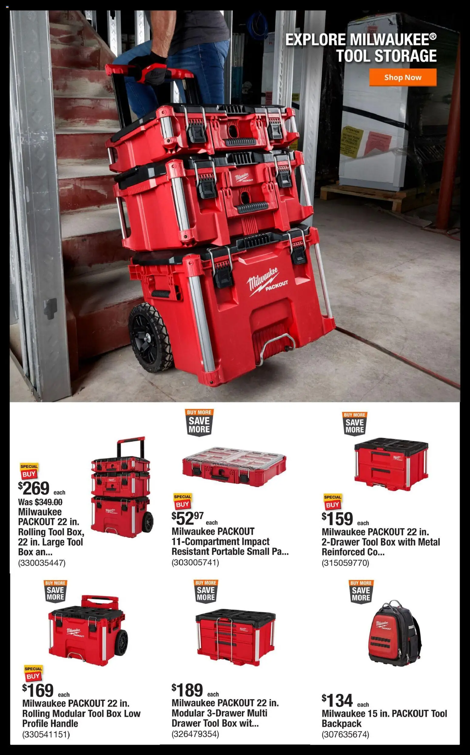 Home Depot Shop Pro Ad - IL - valid from 22.12.2025 | Page: 5 | Products: Box, Backpack