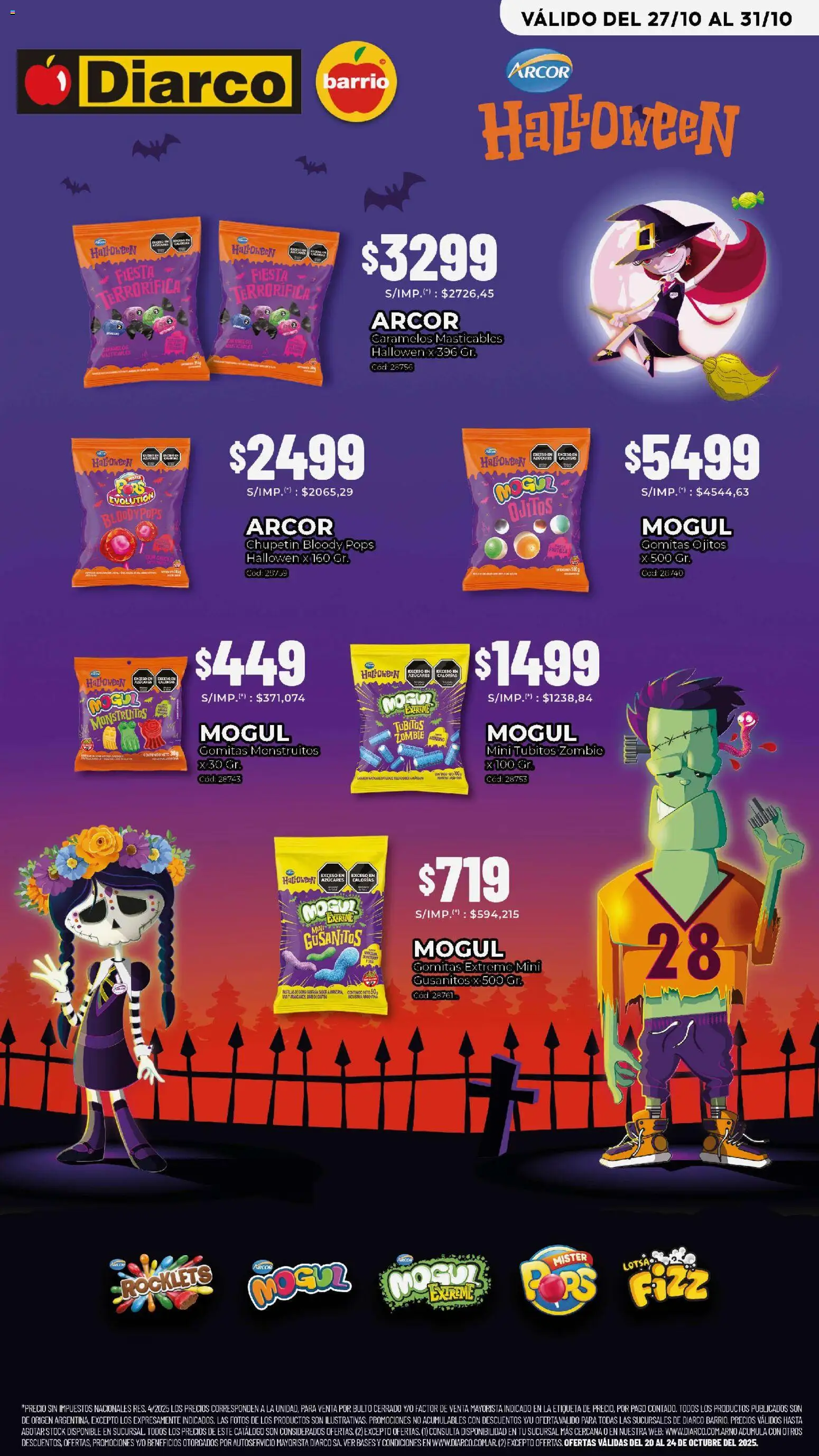 Diarco - Especial Halloween │ válido desde el 27.10.2025 | Página: 1 | Productos: Gomitas