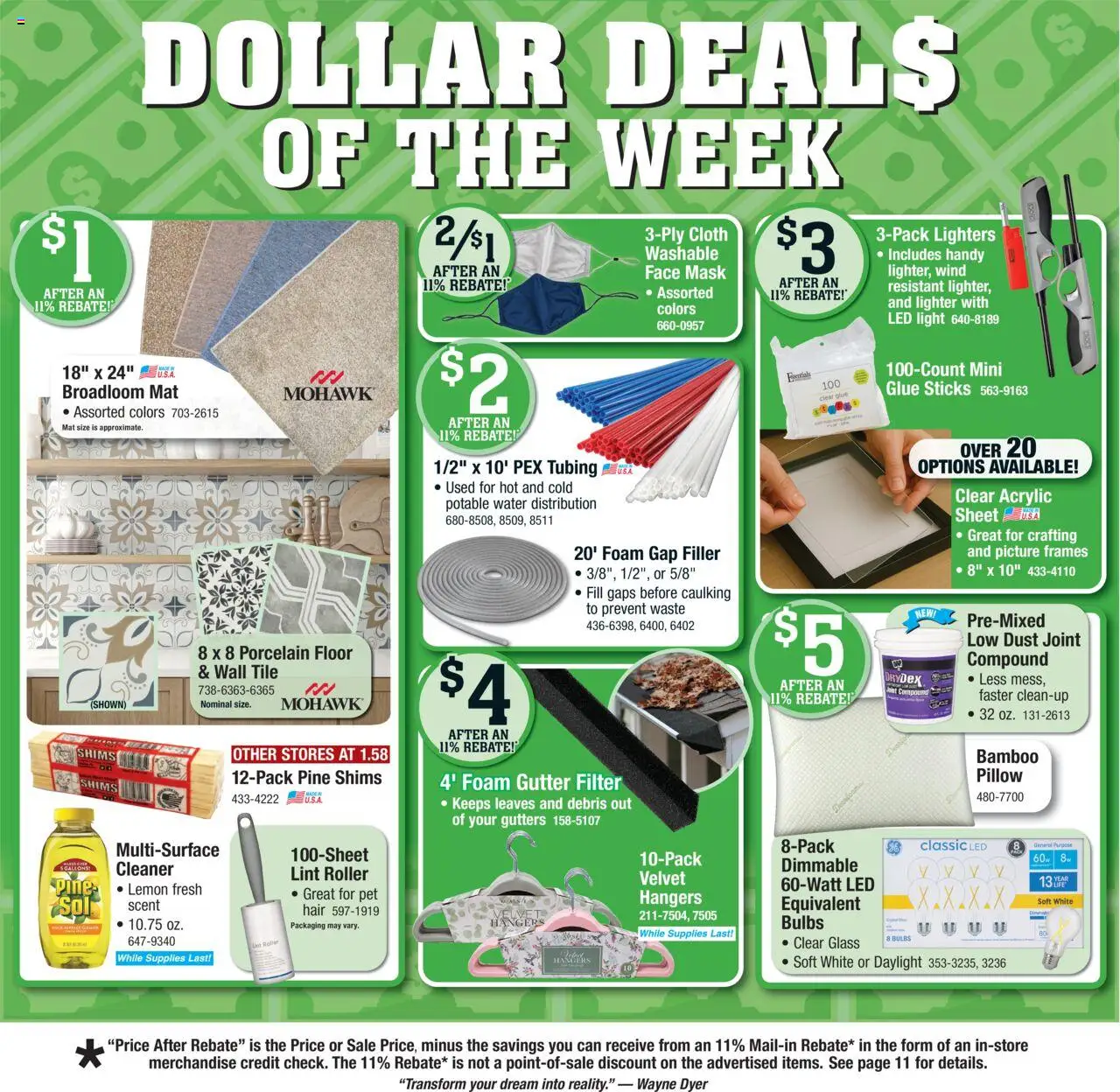 Menards Weekly Ad - valid from 02.10.2025 | Page: 2 | Products: Acrylic, Lemon, Lighter, Sheet