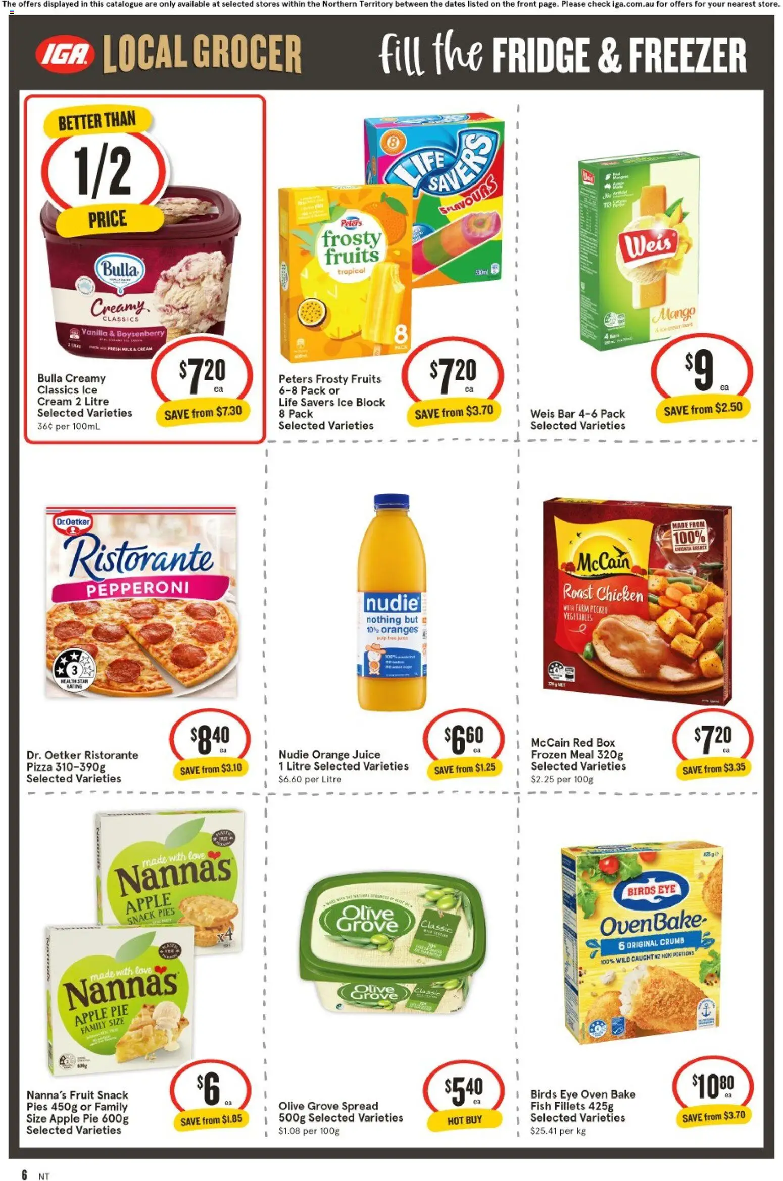 IGA catalogue - valid from 07.01.2026 | Page: 6 | Products: Honey, Strawberries, Raspberry, Microwave