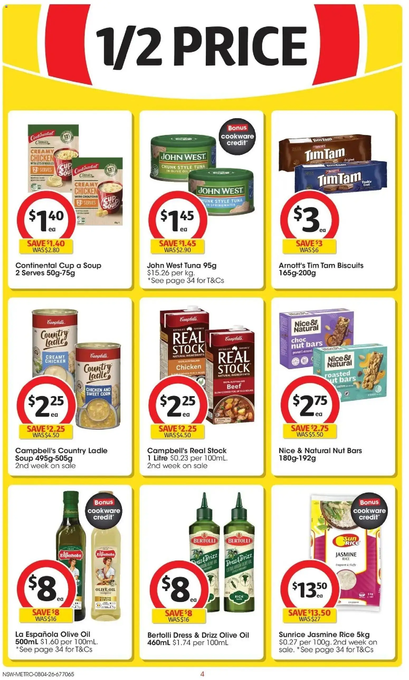 Deals catalogue - valid from 07.04.2026 | Page: 4 | Products: Oil, Rice, Cookware, Olive oil