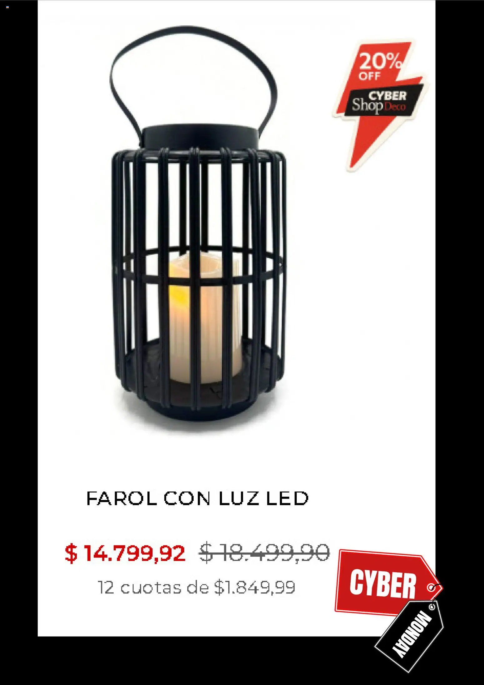 Río Shop Deco Cyber Monday │ válido desde el 03.11.2025 | Página: 9 | Productos: Farol