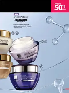 Nuevas ofertas de AVON válidas en toda la República Mexicana desde el 13.09.2025. ¡Encuentra las mejores ofertas en PLATINUM DEFINICIÓN Y ELASTICIDAD CREMA FACIAL DÍA FPS 20, Crema facial de día con Protinol! | Página: 213