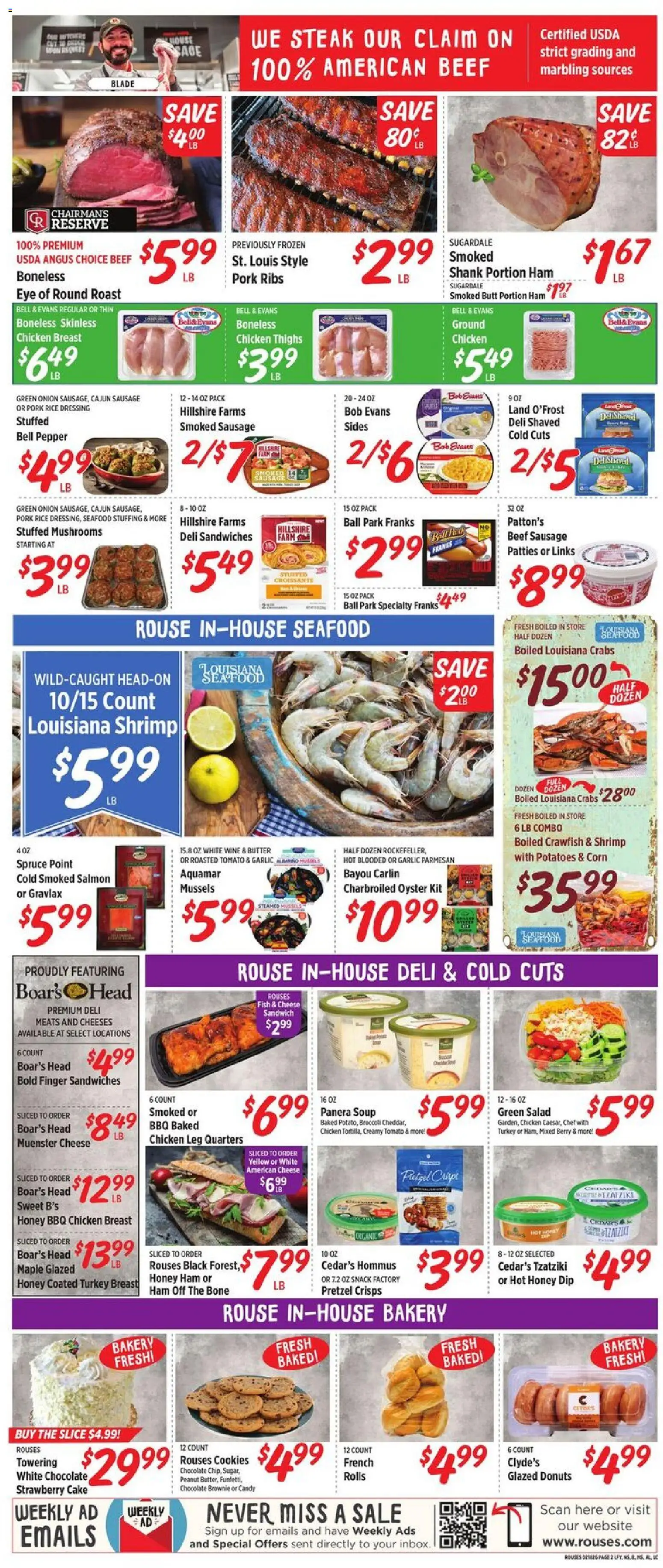 Rouses Weekly Ad - LA - valid from 18.02.2026 | Page: 5 | Products: Rice, Salad, Pepper, Garlic