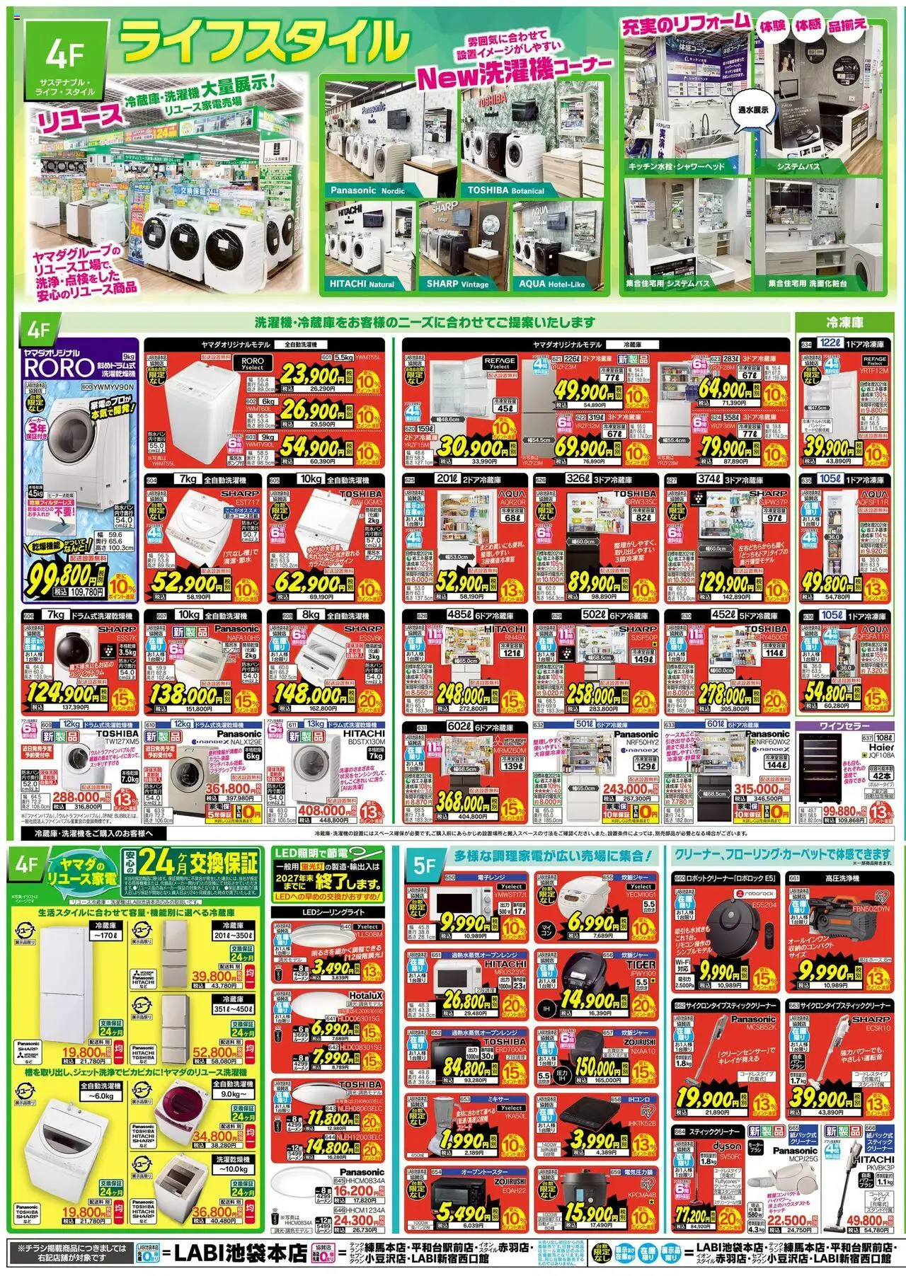  | ページ: 1 | 製品: 高圧洗浄機, 全自動洗濯機, 電子レンジ, 炊飯ジャー