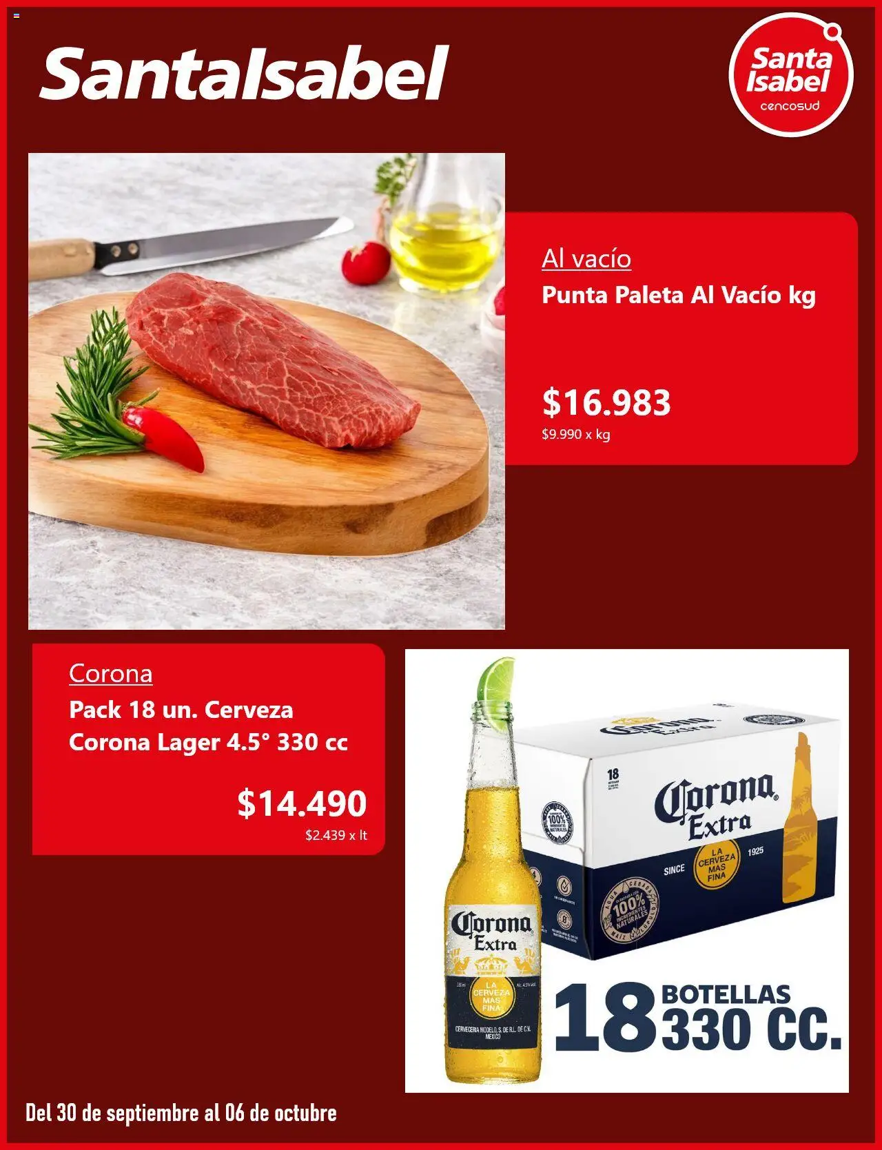 Santa Isabel ofertas  │ válido desde el 30.09.2025 | Página: 4 | Productos: Cerveza