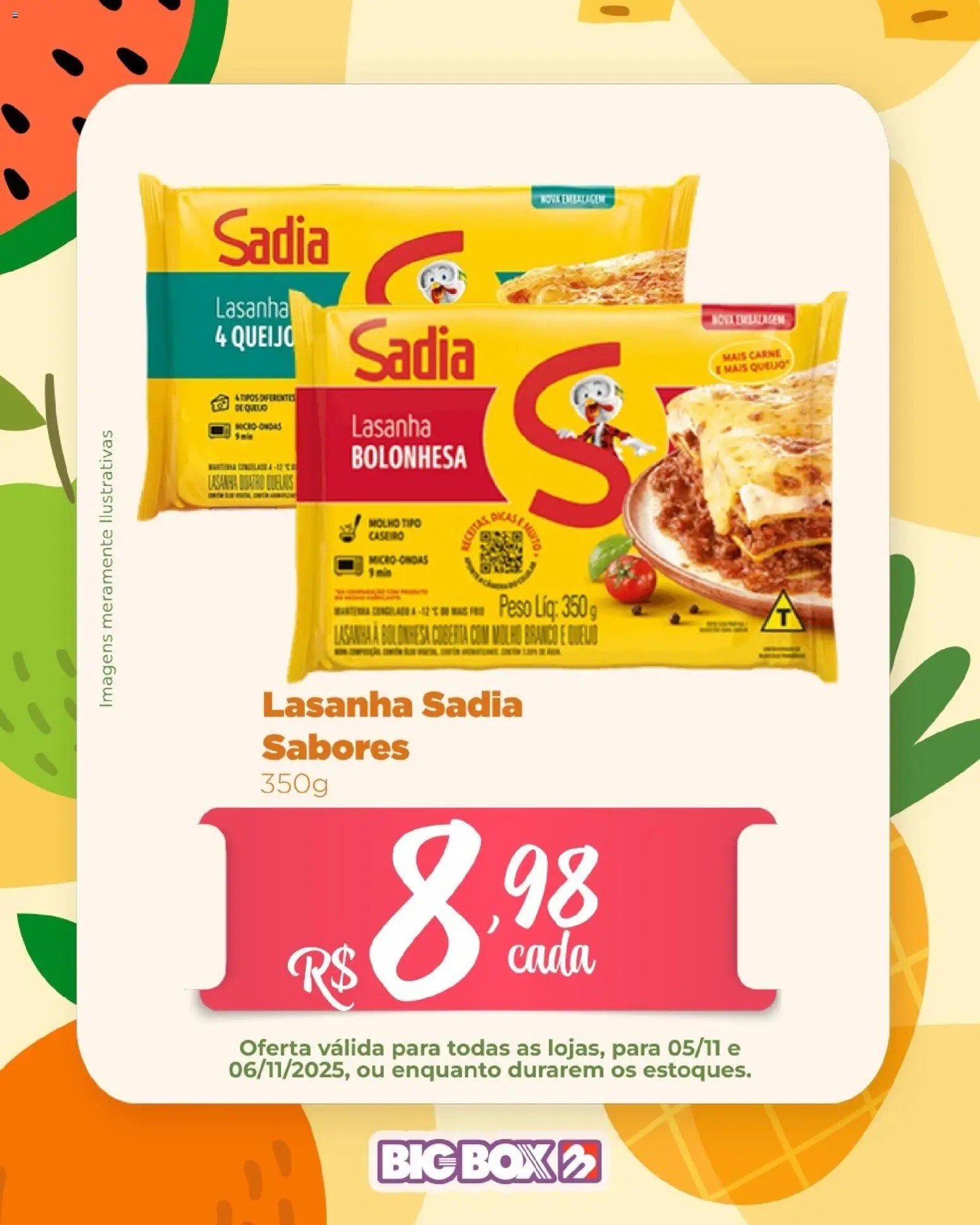 Big Box Folheto - válido de 05.11.2025 | Página: 16 | Produtos: Queijo, Microondas, Carne, Lasanha