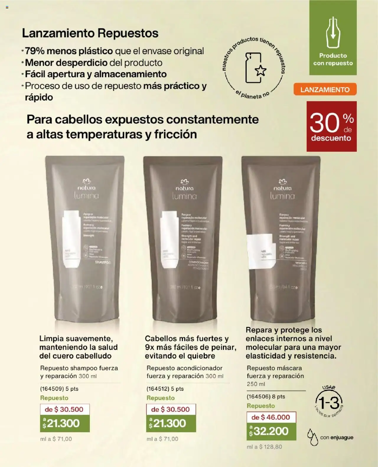Natura revista - valida desde el 23.07.2025 | Página: 140 | Productos: Shampoo, Máscara, Acondicionador