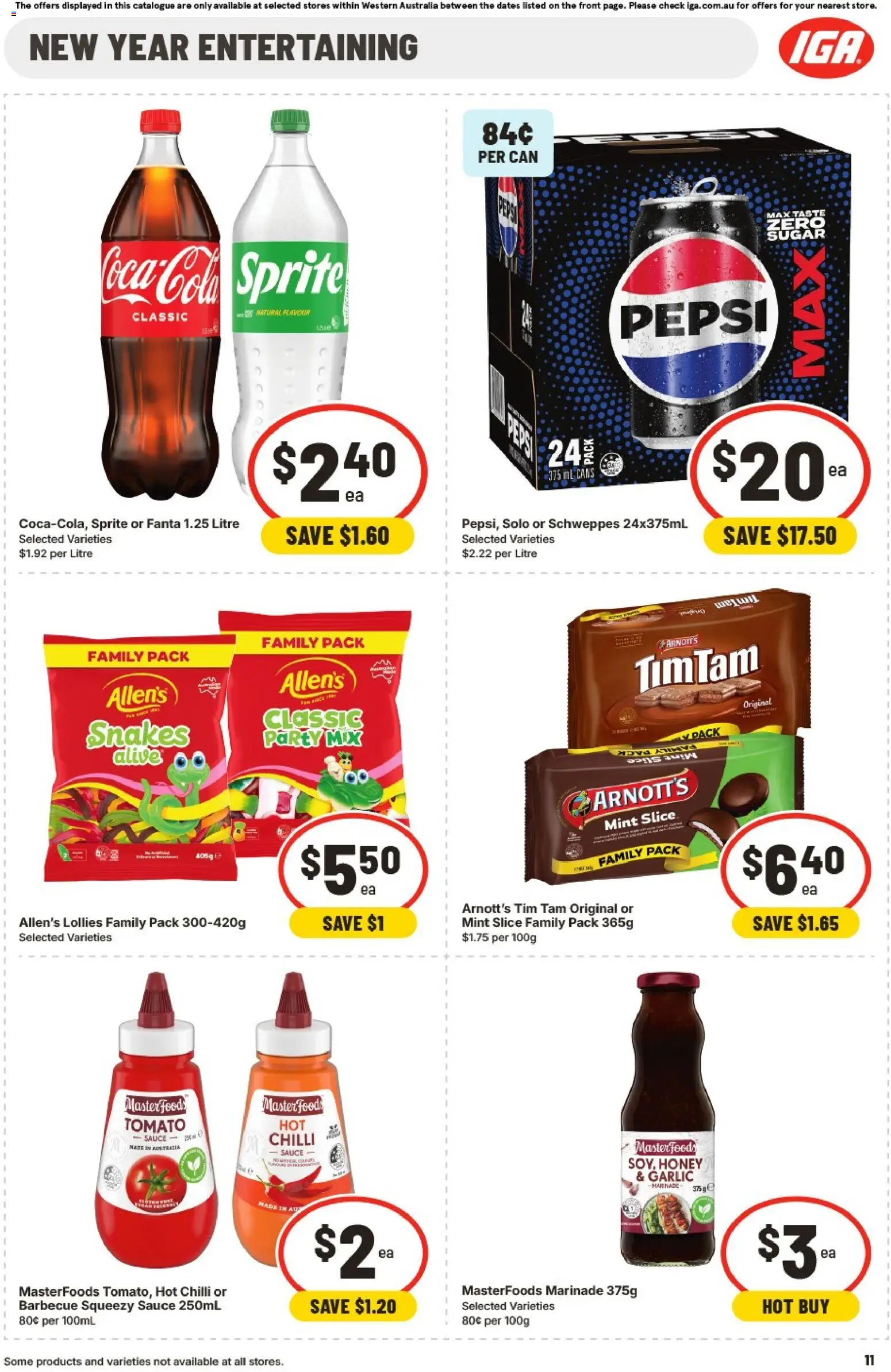 IGA catalogue - valid from 31.12.2025 | Page: 14 | Products: Juice, Water, Sugar, Bag