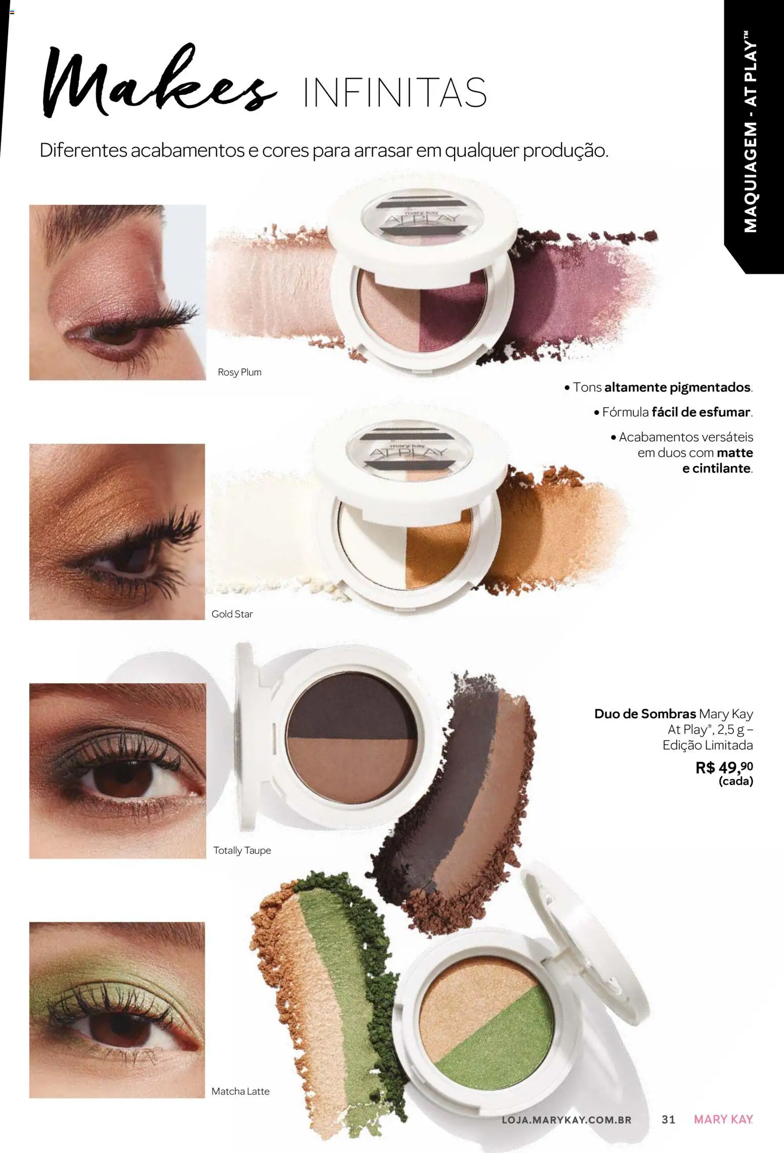 Mary Kay Folheto - válido de 01.01.2026 | Página: 31 | Produtos: Matchá, Maquiagem