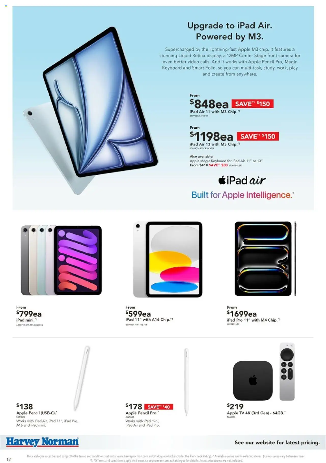 Harvey Norman catalogue - valid from 14.08.2025 | Page: 12 | Products: Accessories, Keyboard, Tv, Pencil