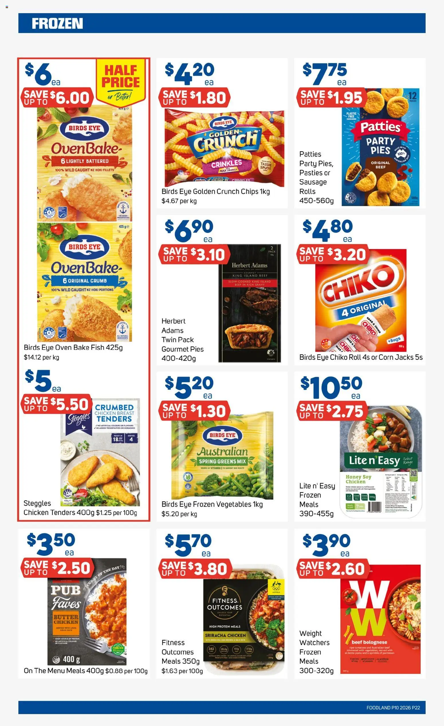 Foodland catalogue - valid from 04.03.2026 | Page: 22 | Products: Rice, Pasta, Sausage, Greens