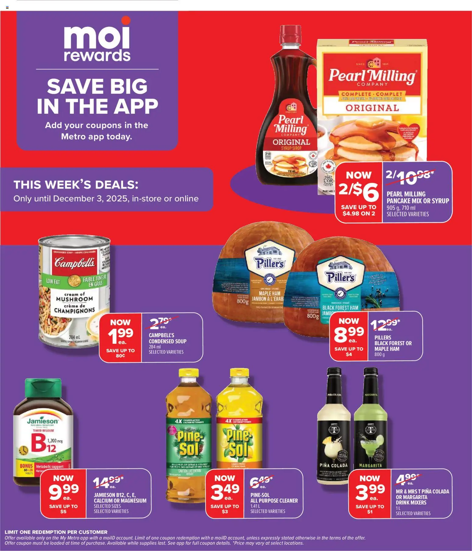 Metro flyer valid from 27.11.2025 | Page: 5 | Products: Cream, Ham