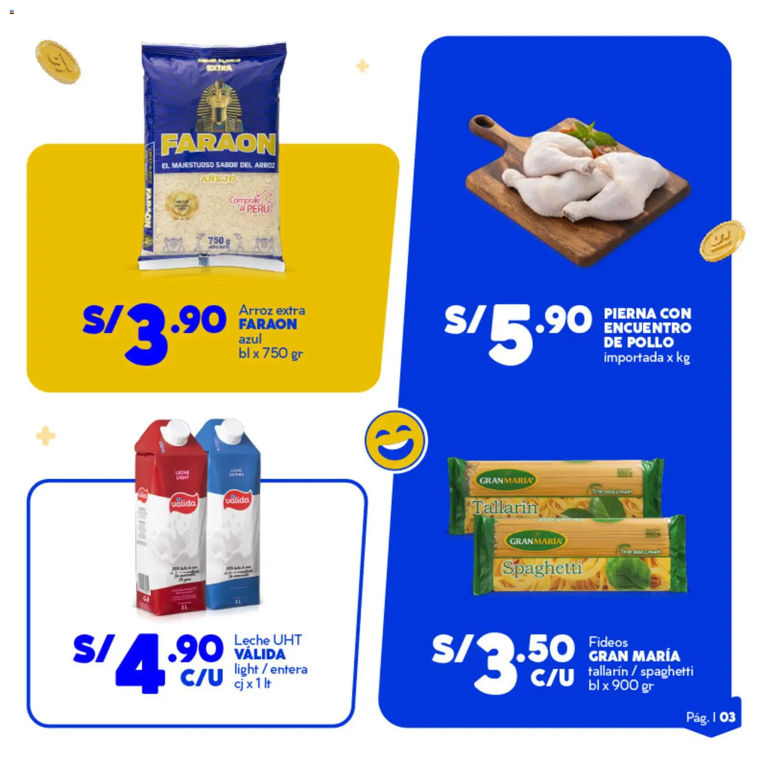 Catálogo Mass válido desde 06.02.2026 | Página: 3 | Productos: Leche, Arroz, Fideos