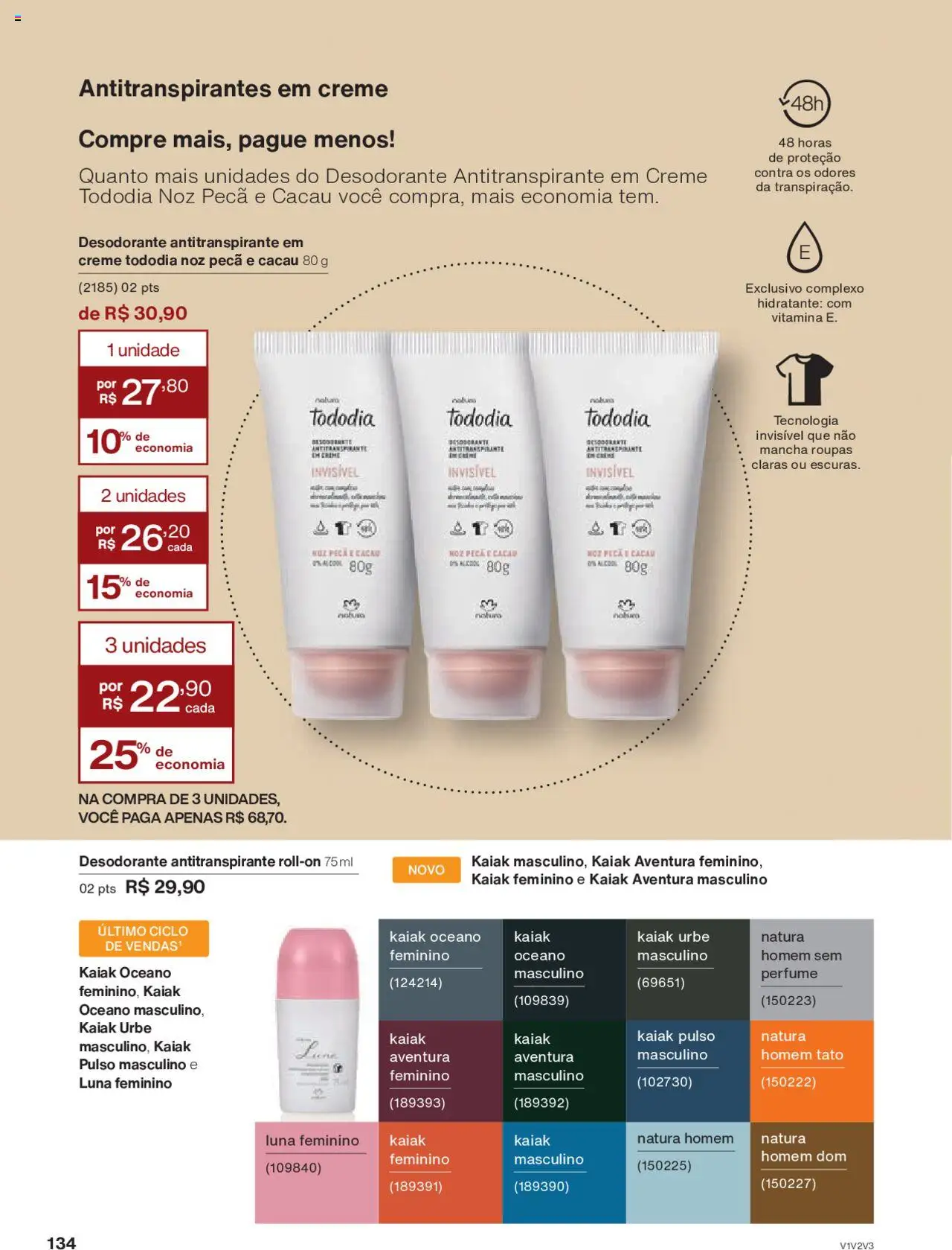 Natura Folheto - válido de 05.06.2025 | Página: 134 | Produtos: Perfume, Pó, Desodorante, Creme