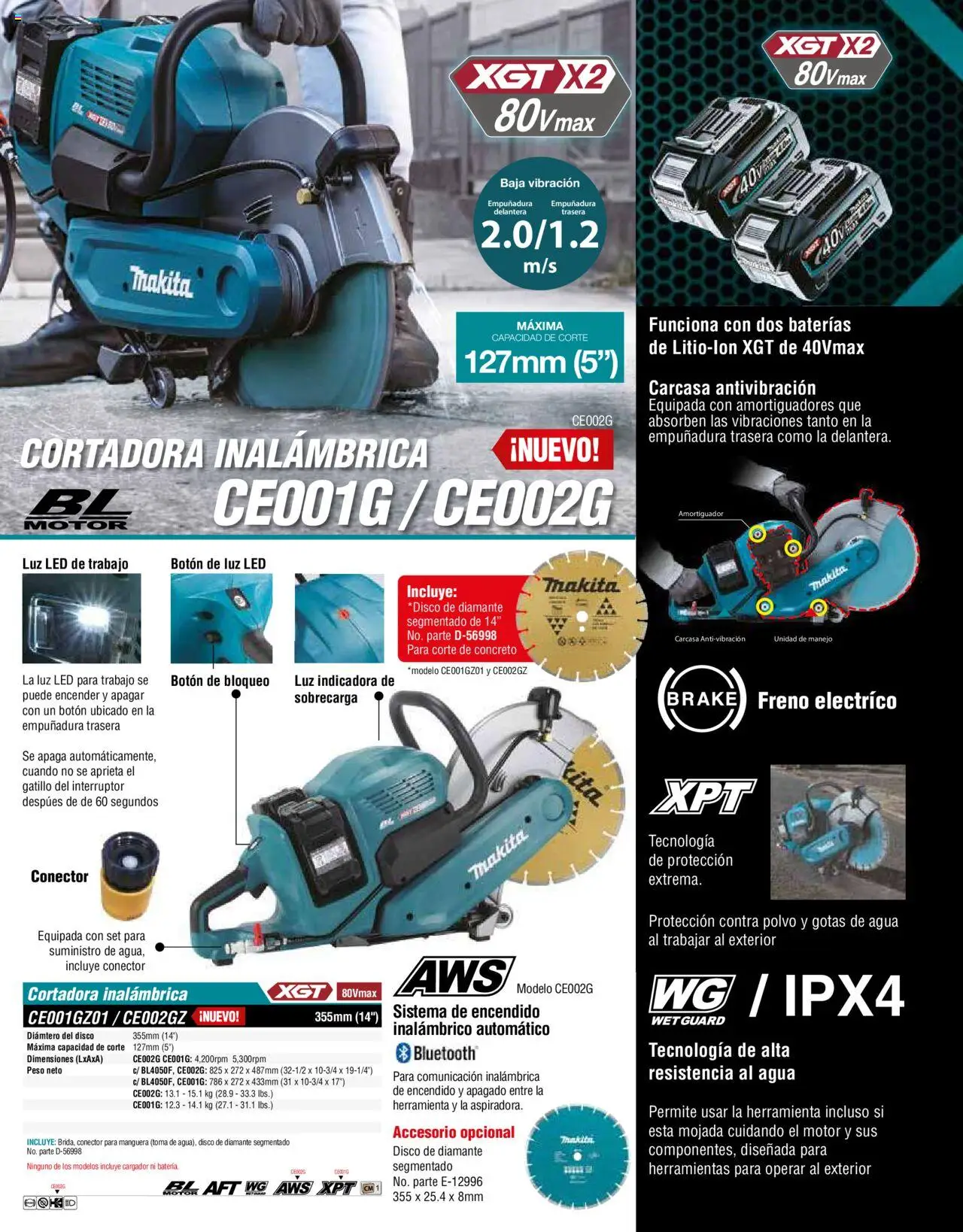 Nuevas ofertas de Makita válidas en toda la República Mexicana desde el 17.04.2024. ¡Encuentra las mejores ofertas en Makita catálogo ! | Página: 32 | Productos: Agua, Cargador, Conector, Disco