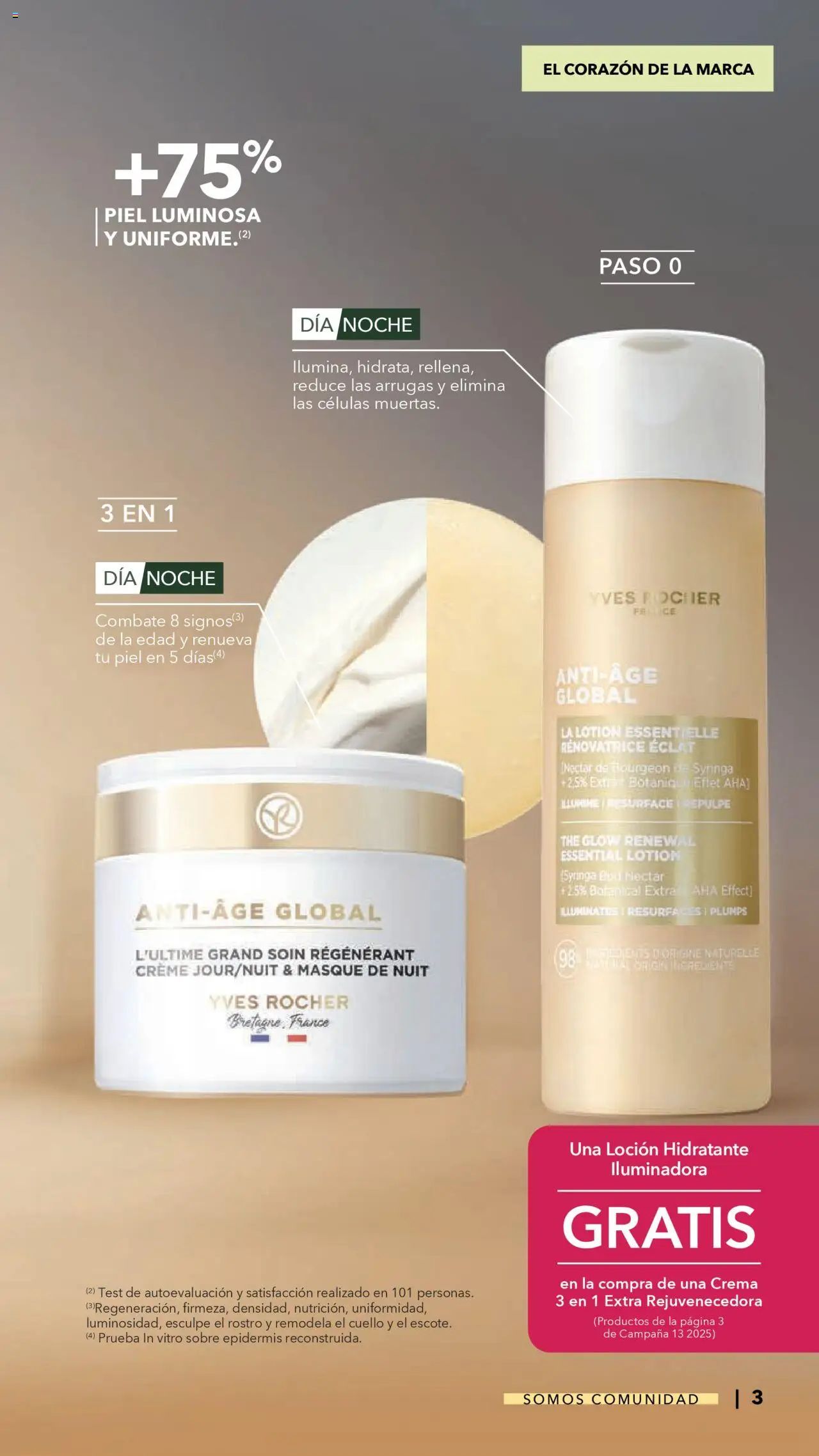 Nuevas ofertas de Yves Rocher válidas en toda la República Mexicana desde el 18.09.2025. ¡Encuentra las mejores ofertas en Yves Rocher - Catálogo Somos Comunidad! | Página: 3 | Productos: Crema, Loción, Sobre, Campana