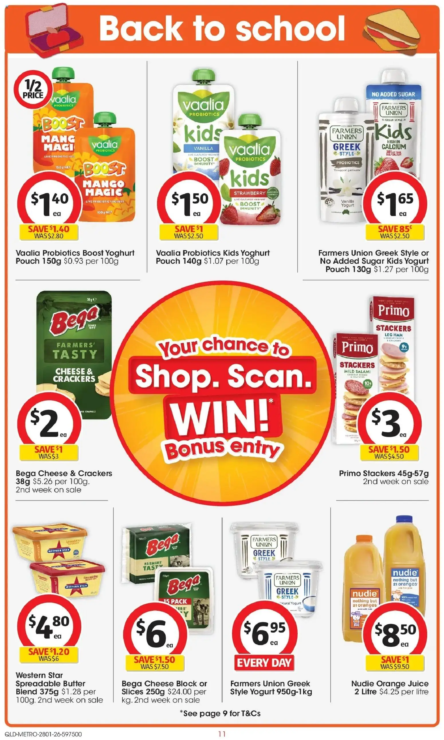 Coles catalogue - valid from 28.01.2026 | Page: 11 | Products: Butter, Cheese, Yoghurt, Sugar
