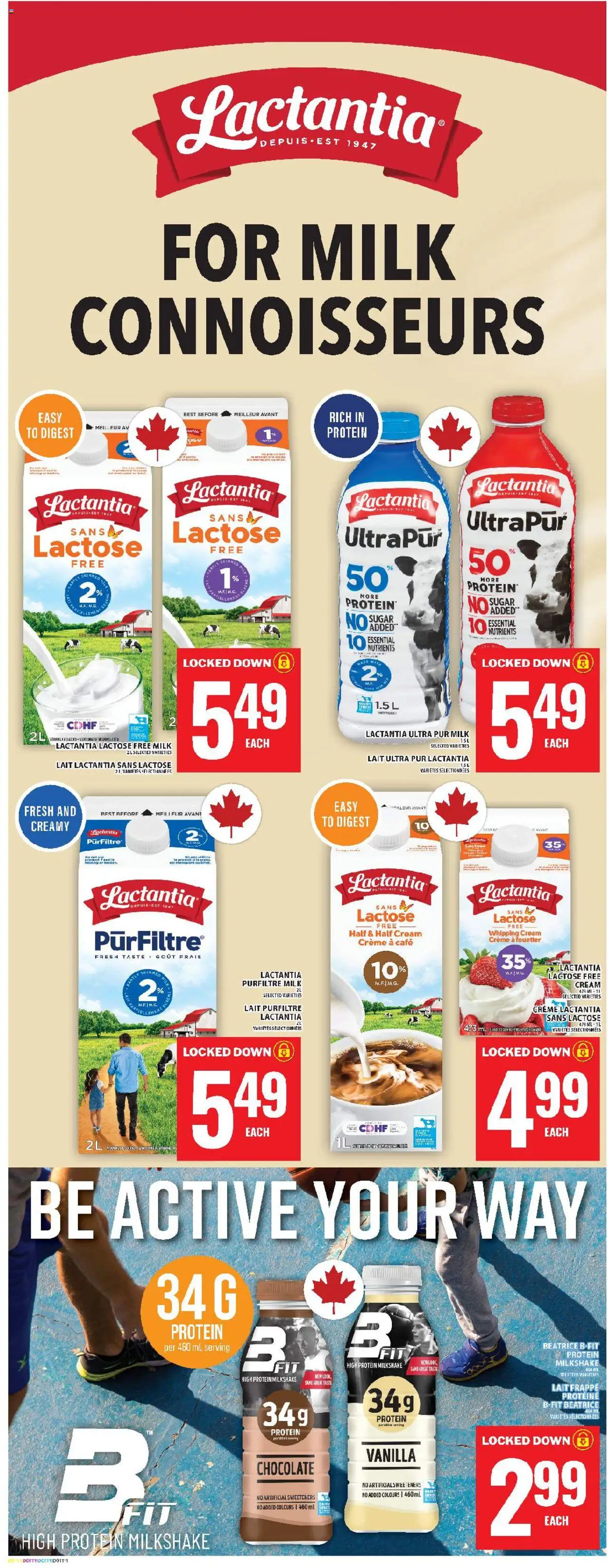 Food Basics flyer valid from 25.09.2025 | Page: 17 | Products: Cream, Milk, Chocolate