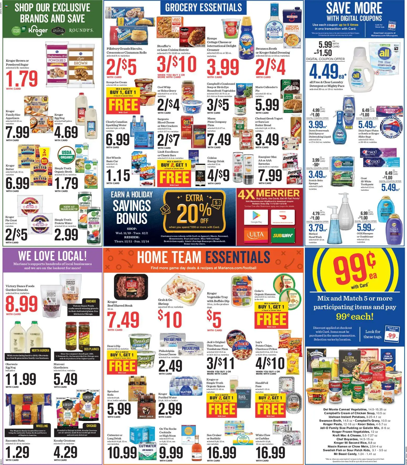 Mariano's Weekly Ad - valid from 28.11.2025 | Page: 6 | Products: Shampoo, Bread, Pizza, Ice cream