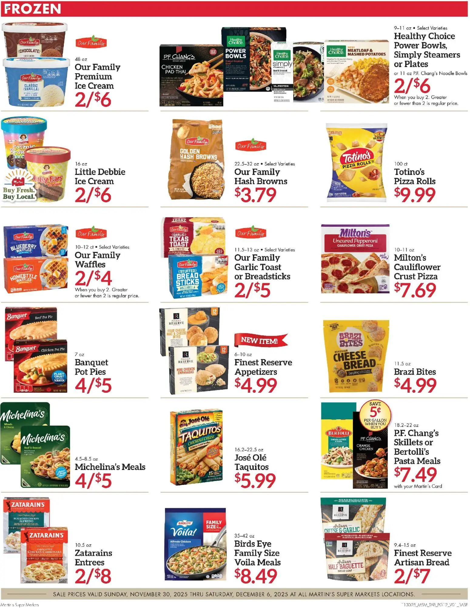 Martin’s Weekly Ad - valid from 30.11.2025 | Page: 12 | Products: Cheese, Bread, Cream, Cauliflower