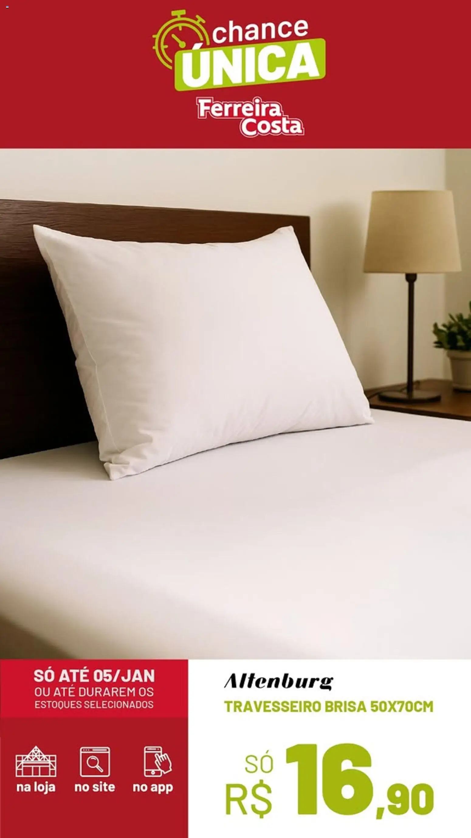 Ferreira Costa Folheto - válido de 31.12.2025 | Página: 3 | Produtos: Travesseiro