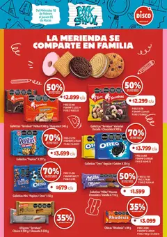 Vista previa Disco - FOLLETO VUELTA AL COLE MASIVOS válido desde el 18.02.2026 | Página: 2 | Productos: Disco, Galletitas, Mousse, Chocolate