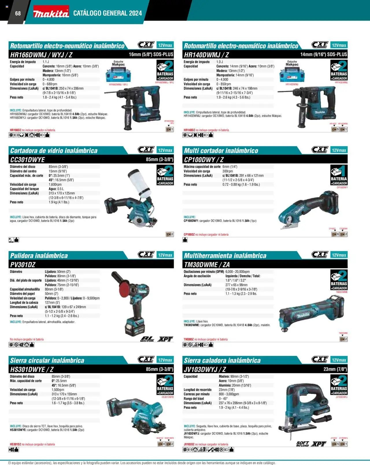 Nuevas ofertas de Makita válidas en toda la República Mexicana desde el 17.04.2024. ¡Encuentra las mejores ofertas en Makita catálogo ! | Página: 68 | Productos: Agua, Sierra, Rotomartillo, Llave