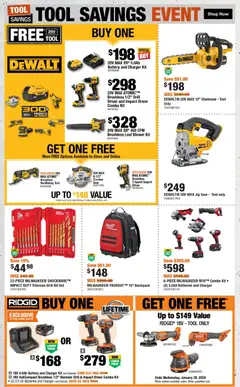 Preview of Home Depot weekly flyer / circulaire from shop Home Depot valid from 18.12.2025 | Page: 6 | Products: Backpack, Battery