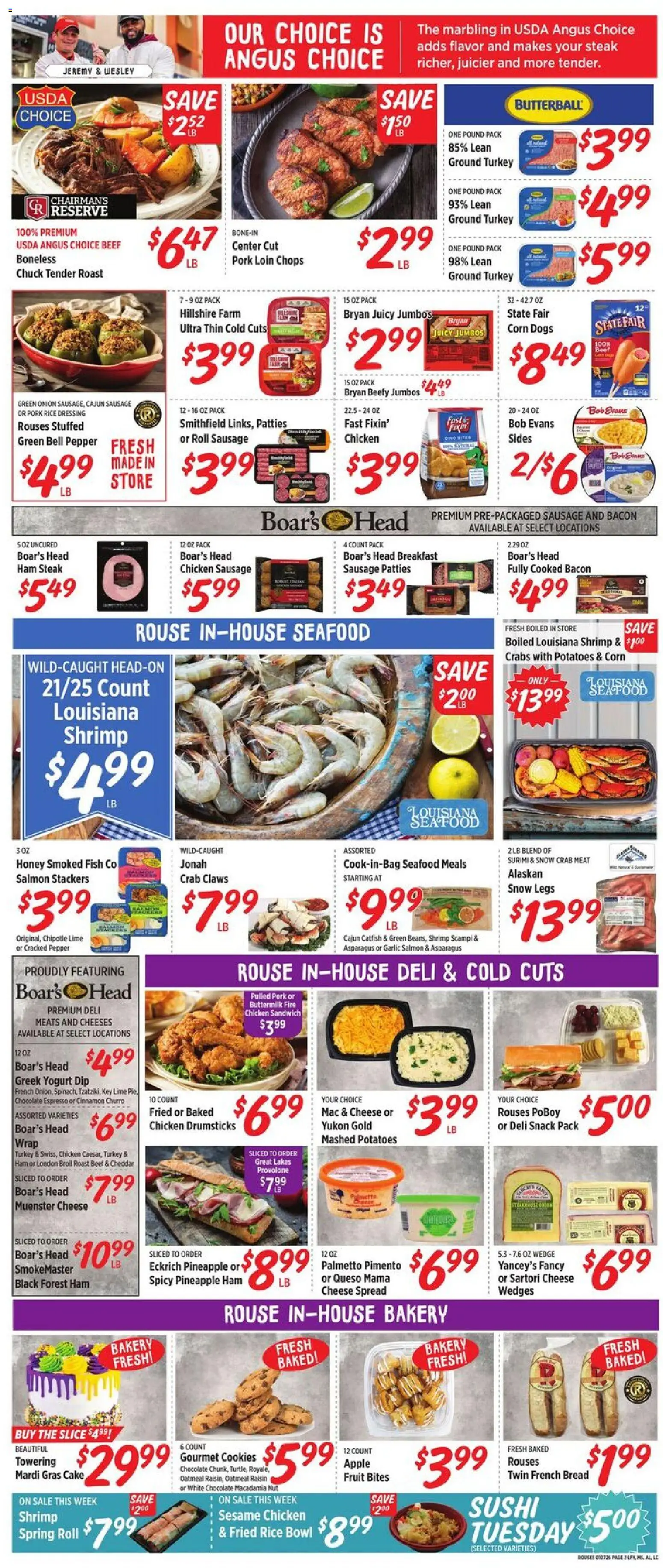 Rouses Weekly Ad - AL - valid from 07.01.2026 | Page: 6 | Products: Corn, Rice, Pineapple, Pepper