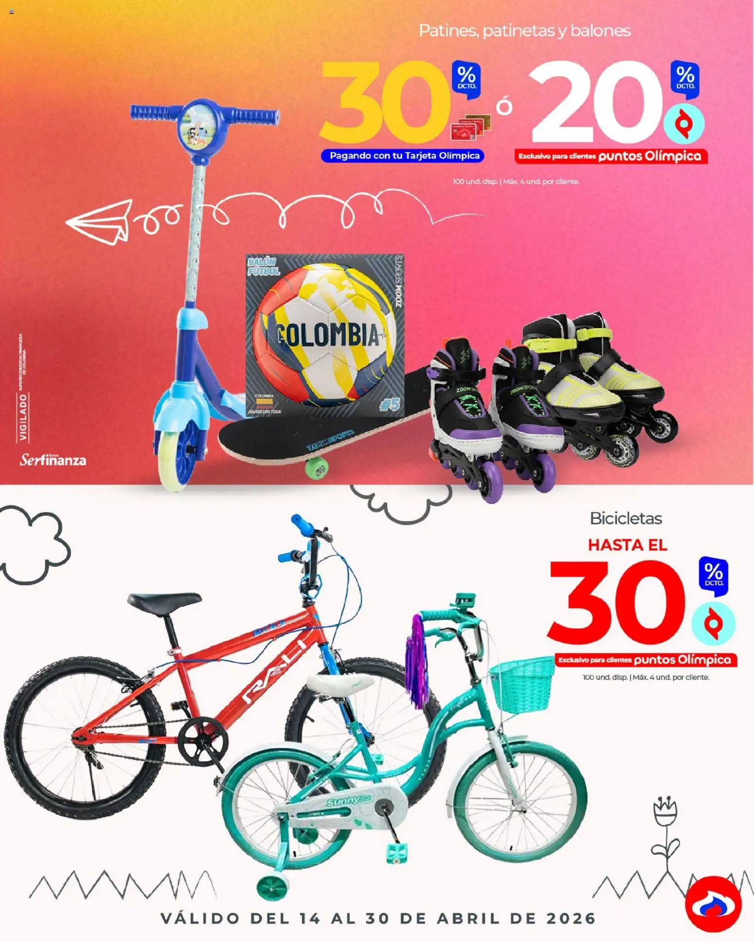 Olímpica revista - valida desde el 14.04.2026 | Página: 20 | Productos: Balón