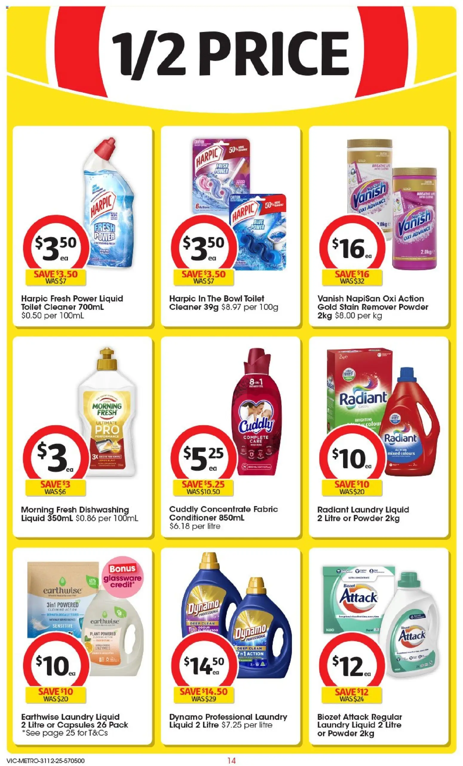 Coles catalogue - valid from 31.12.2025 | Page: 15 | Products: Plant, Conditioner, Stain remover, Laundry