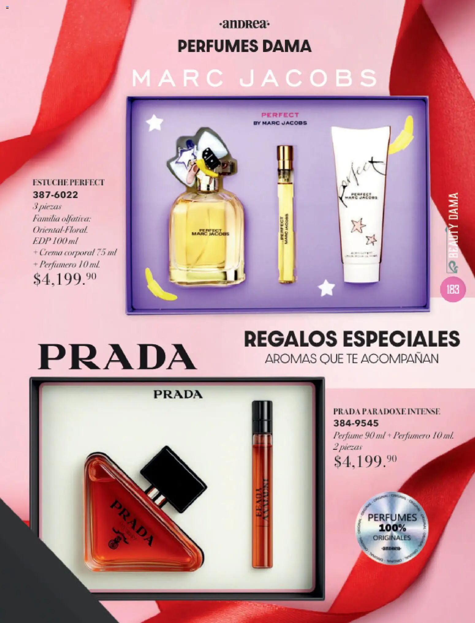 Nuevas ofertas de Andrea válidas en toda la República Mexicana desde el 26.11.2025. ¡Encuentra las mejores ofertas en Andrea catálogo Invierno! | Página: 183 | Productos: Crema, Estuche, Perfume, Crema corporal