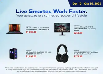 Preview of Canada Computers - Weekly flyer from shop Canada Computers valid from 10.10.2025