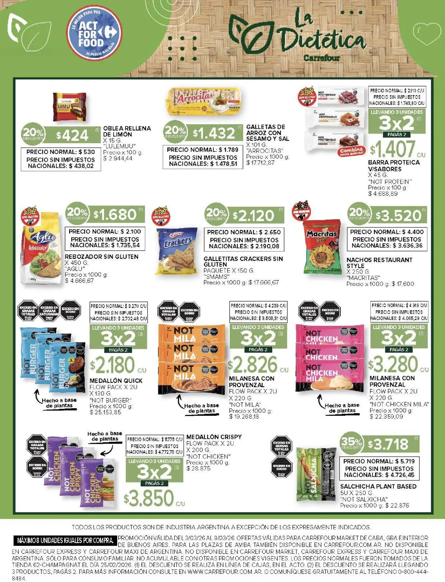 Carrefour ofertas │ válido desde el 03.03.2026 | Página: 53 | Productos: Milanesa, Sal, Arroz, Provenzal