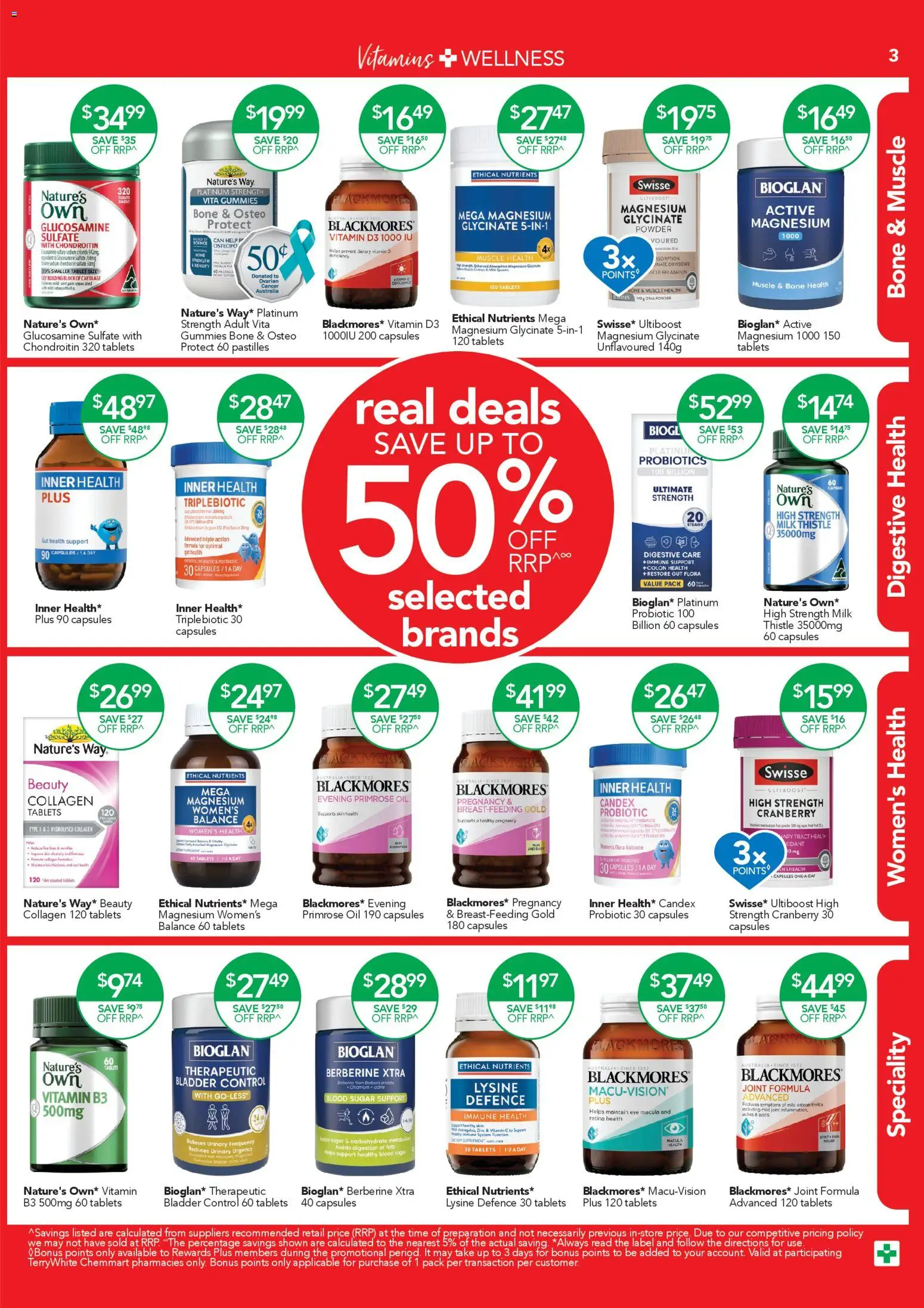 Terry White catalogue - valid from 26.03.2026 | Page: 3 | Products: Milk, Collagen, Vitamin, Zinc