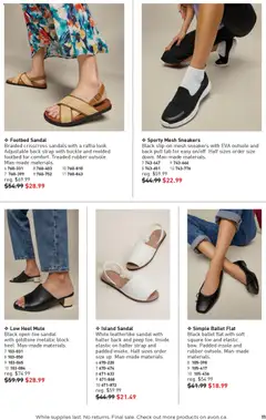 Preview of Sporty Mesh Sneakers, Black slip-on mesh sneakers with EVA outsole and back pull tab for easy on/off. Half sizes order size down. Man-made materials. from shop Avon valid from 01.01.2026 | Page: 11