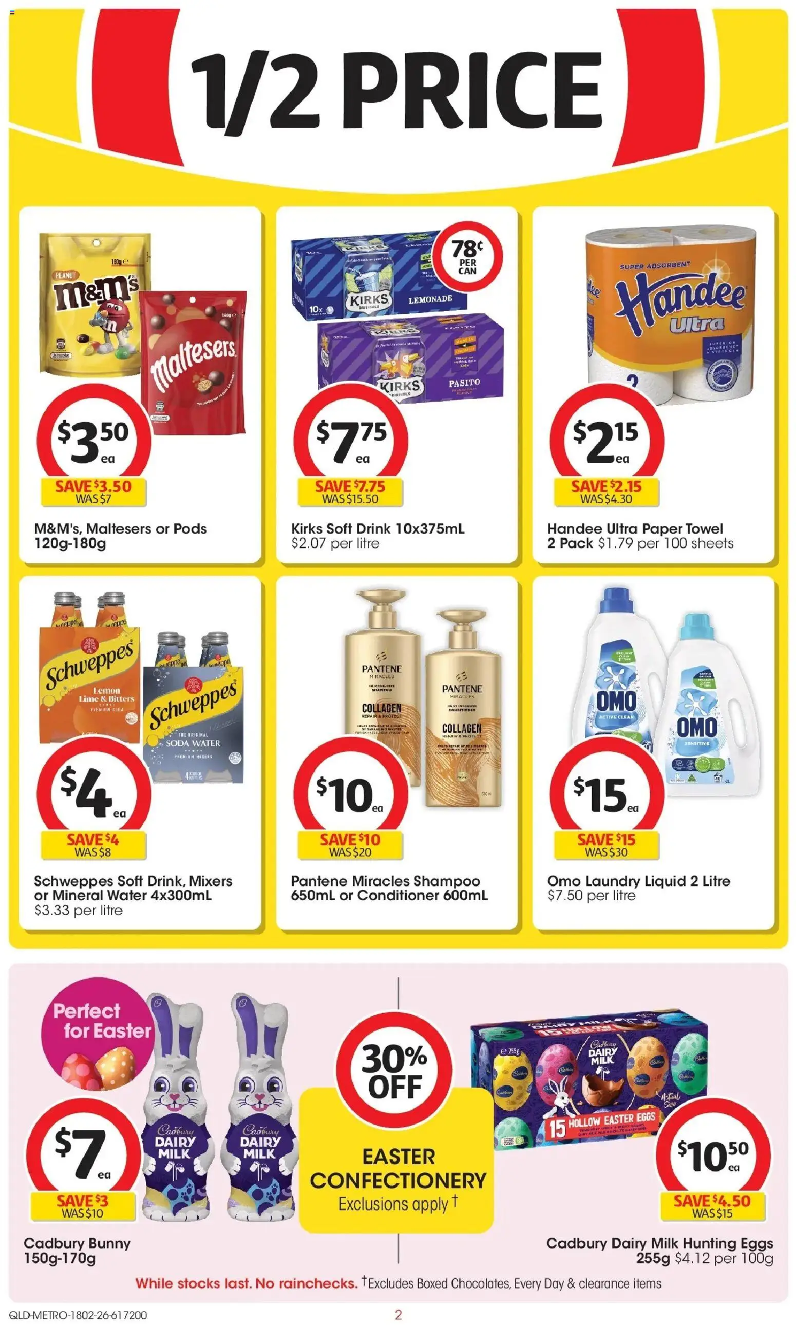 Coles catalogue - valid from 18.02.2026 | Page: 2 | Products: Shampoo, Eggs, Water, Lemon