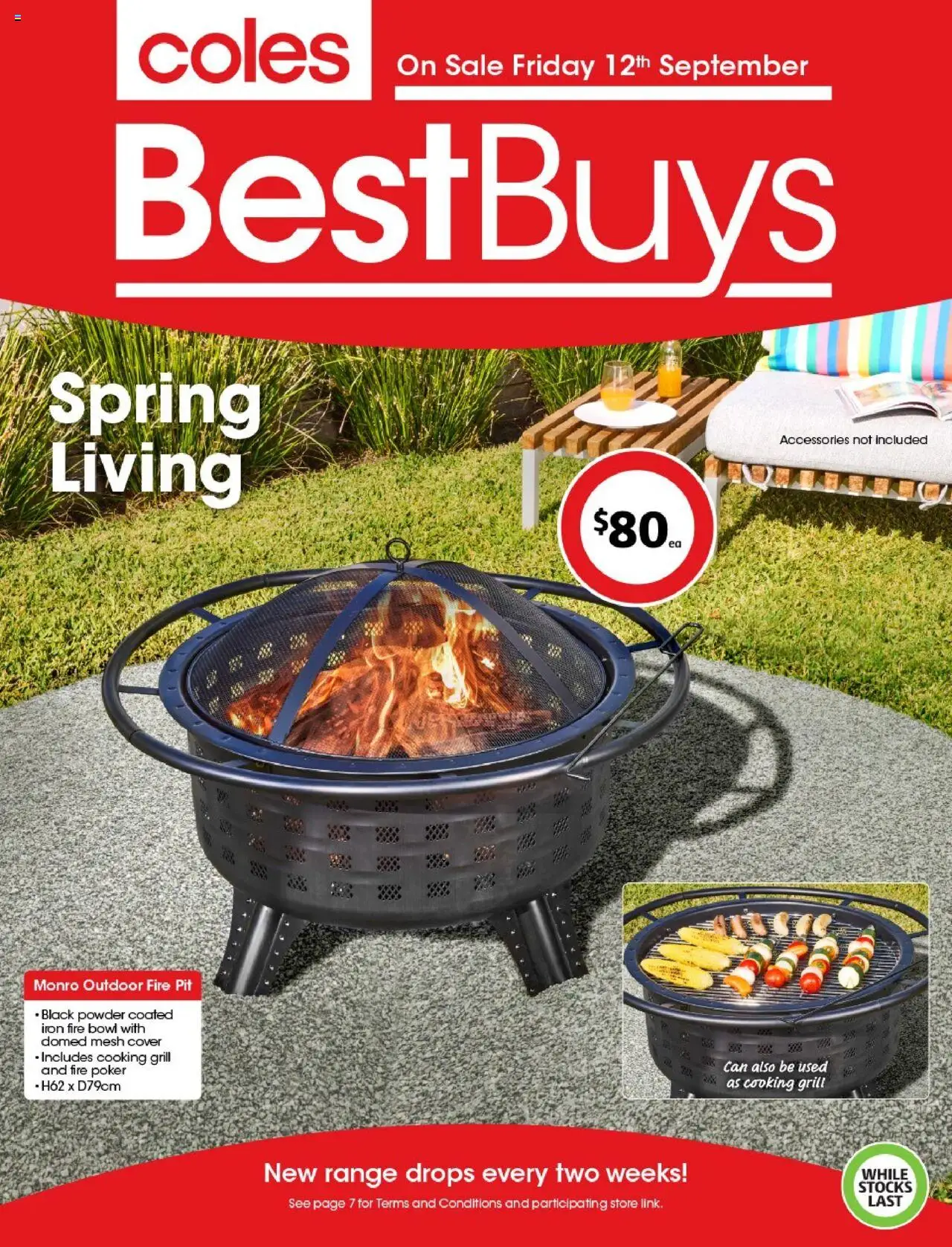 Coles catalogue - valid from 12.09.2025 | Page: 1 | Products: Powder, Accessories, Grill, Iron